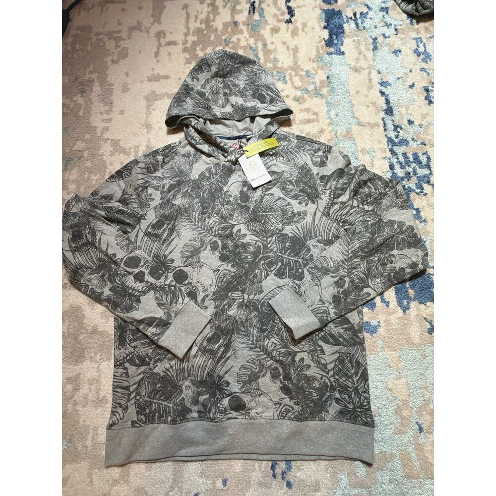 Robert Graham Gray Cotton Hoodie Men's XX L Skull Graphic Print Pullover